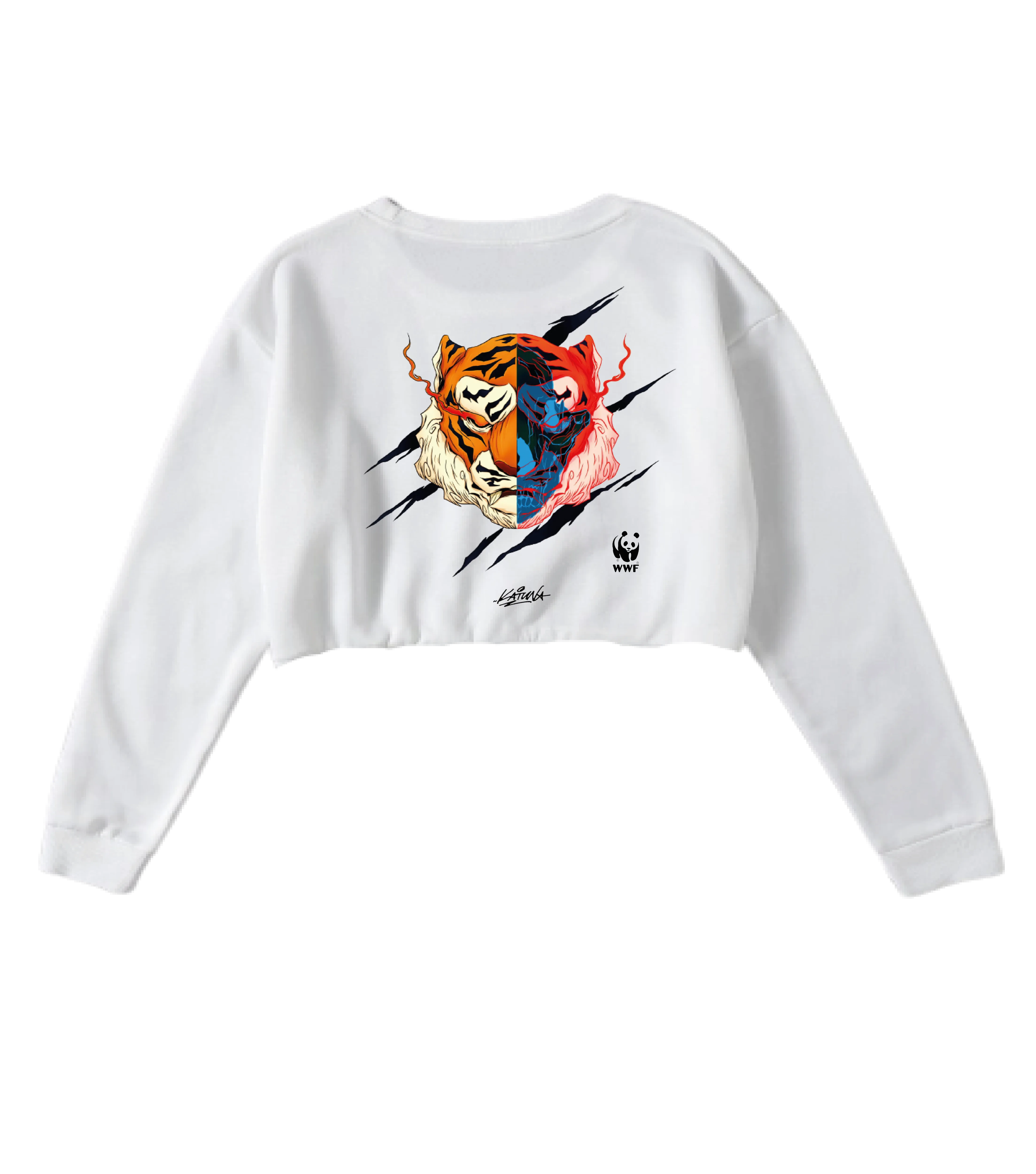 KATUN X WWF Organic Cotton Sweater Women - Crop Top